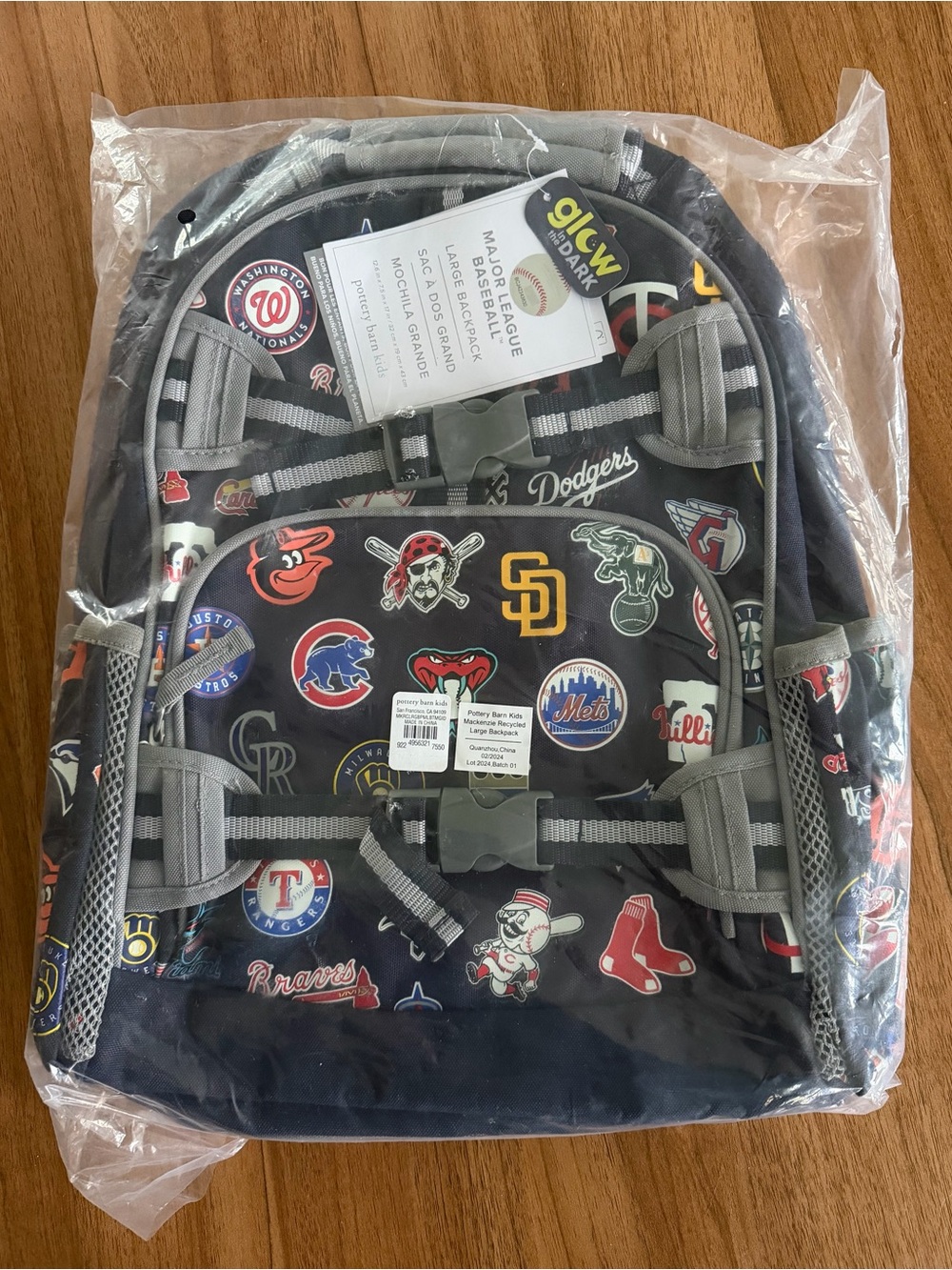 Pottery Barn Kids MLB Teams Mackenzie Backpack- Large - Picture 2 of 7
